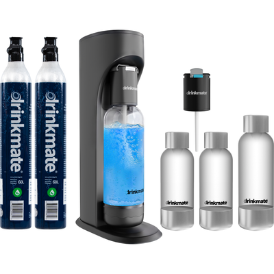 *LIMITED EDITION* OmniFizz PARTY PACK BUNDLE, Sparkling Water and Soda Maker, Carbonates ANY Drink
