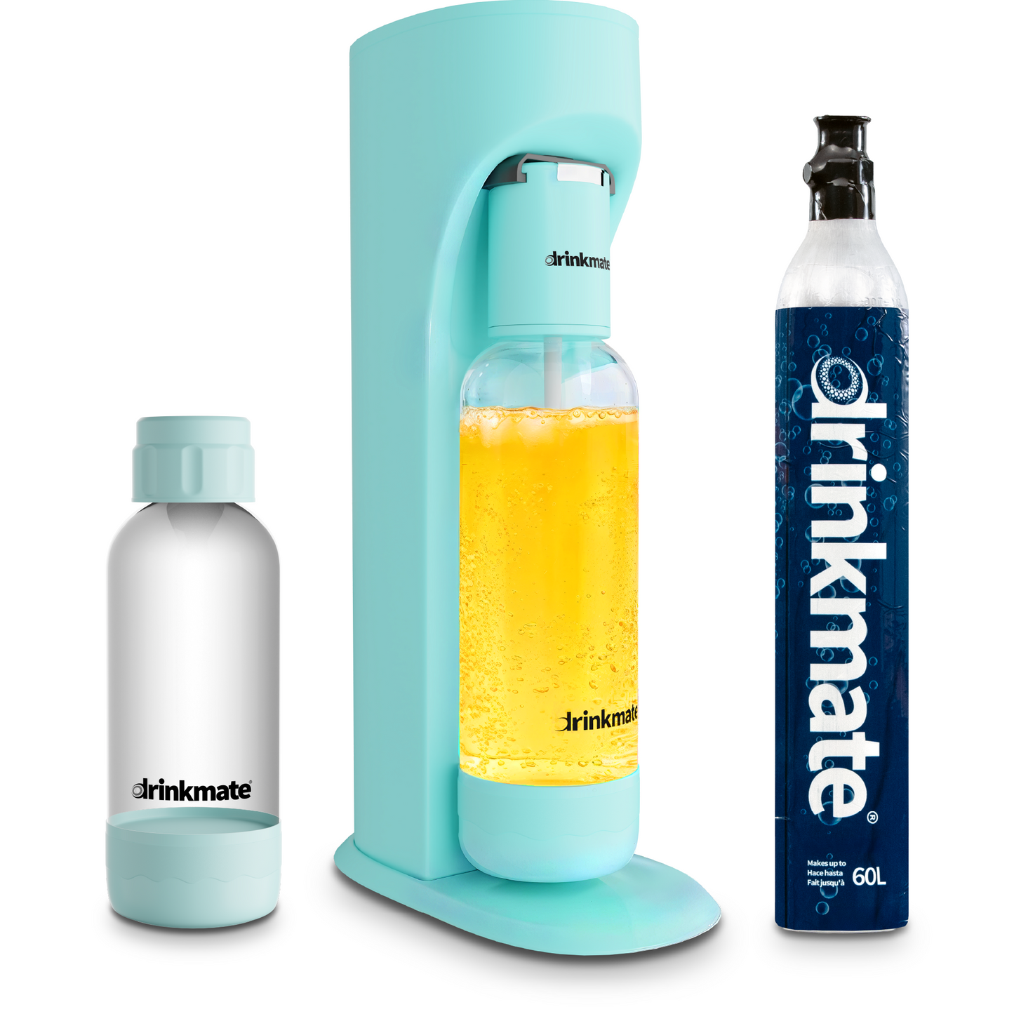 OmniFizz Special Bundle - Sparkling Water and Soda Maker with 60L CO2 Cylinder and 0.5L Bottle