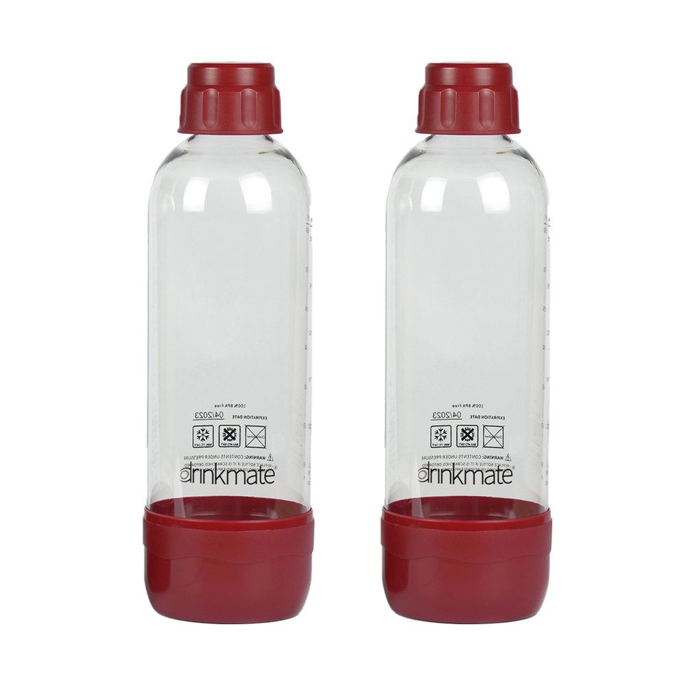 2 pack of red 1 liter bottles