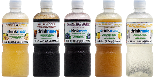 Drinkmate Introduces New & Improved Premium Italian Syrups with Nearly 50% Less Sugar and Calories Than Leading Sodas