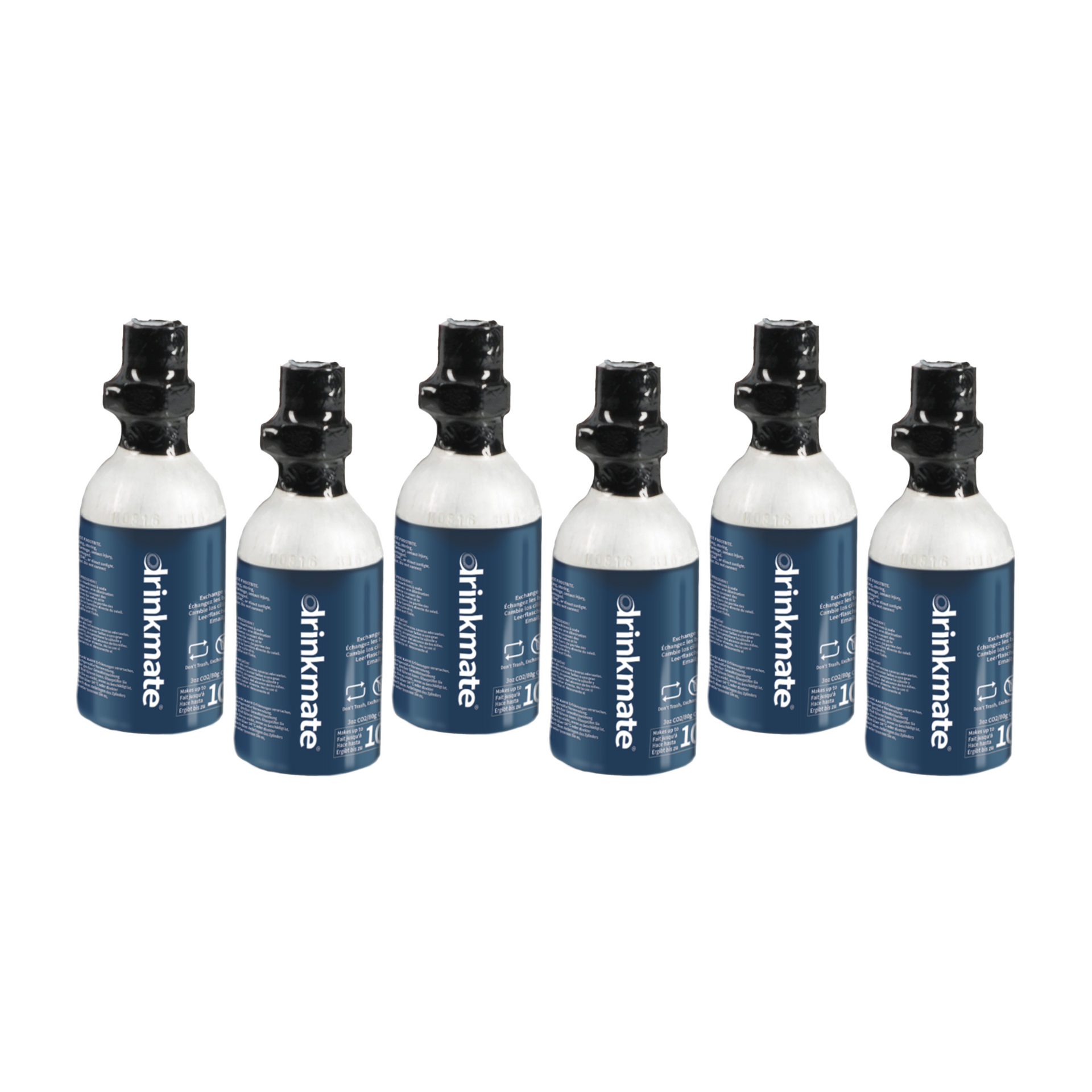Drinkmate 10L CO2 Cylinders (3 oz) - Six pack | Sodastream