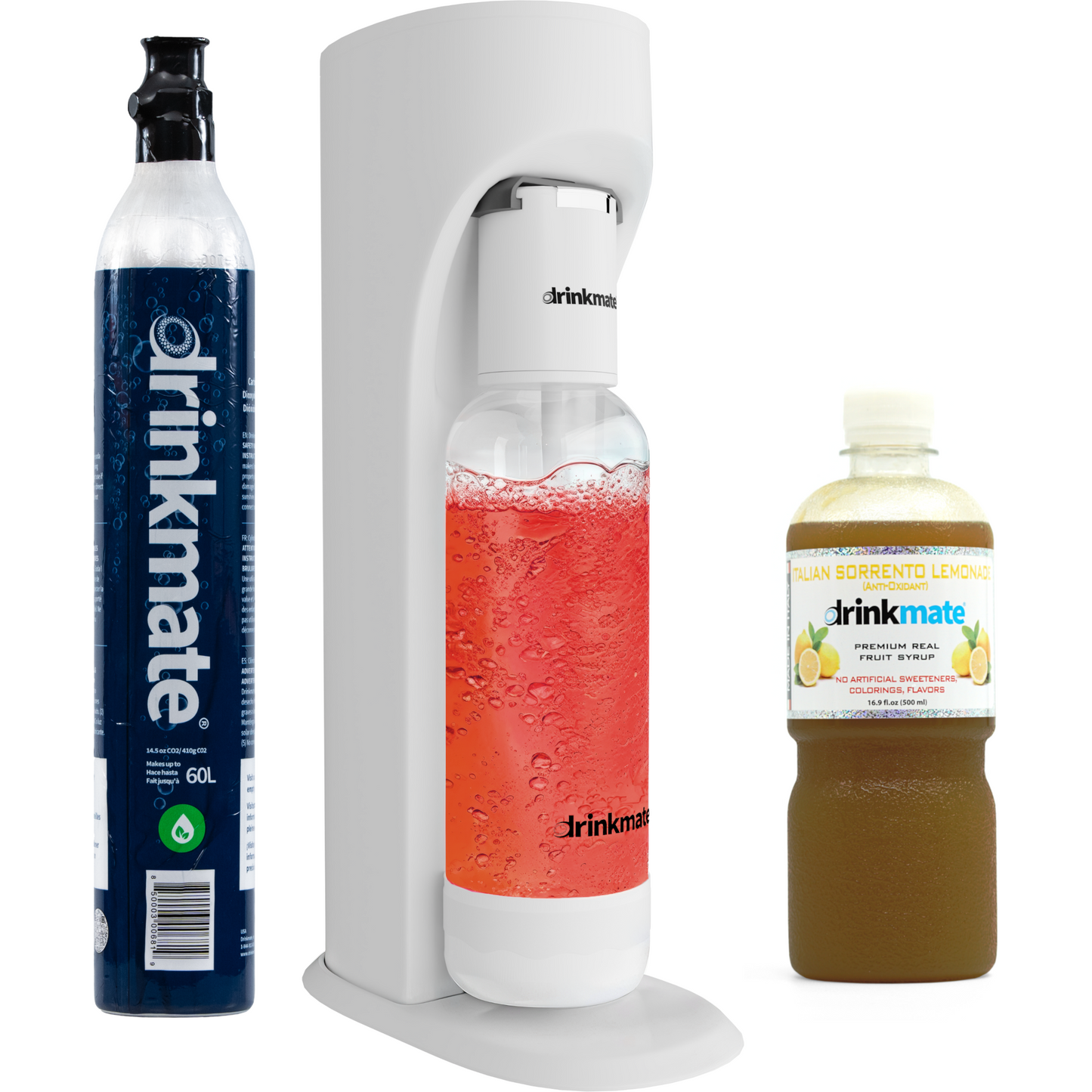 OmniFizz SPARKLE UP BUNDLE, Sparkling Water and Soda Maker, Carbonates ANY Drink