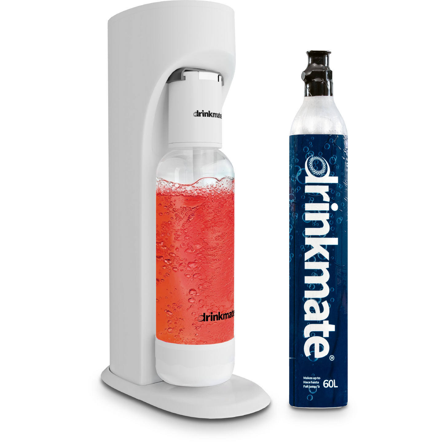 OmniFizz Starter Kit - Sparkling Water and Soda Maker with 60L CO2 Cylinder