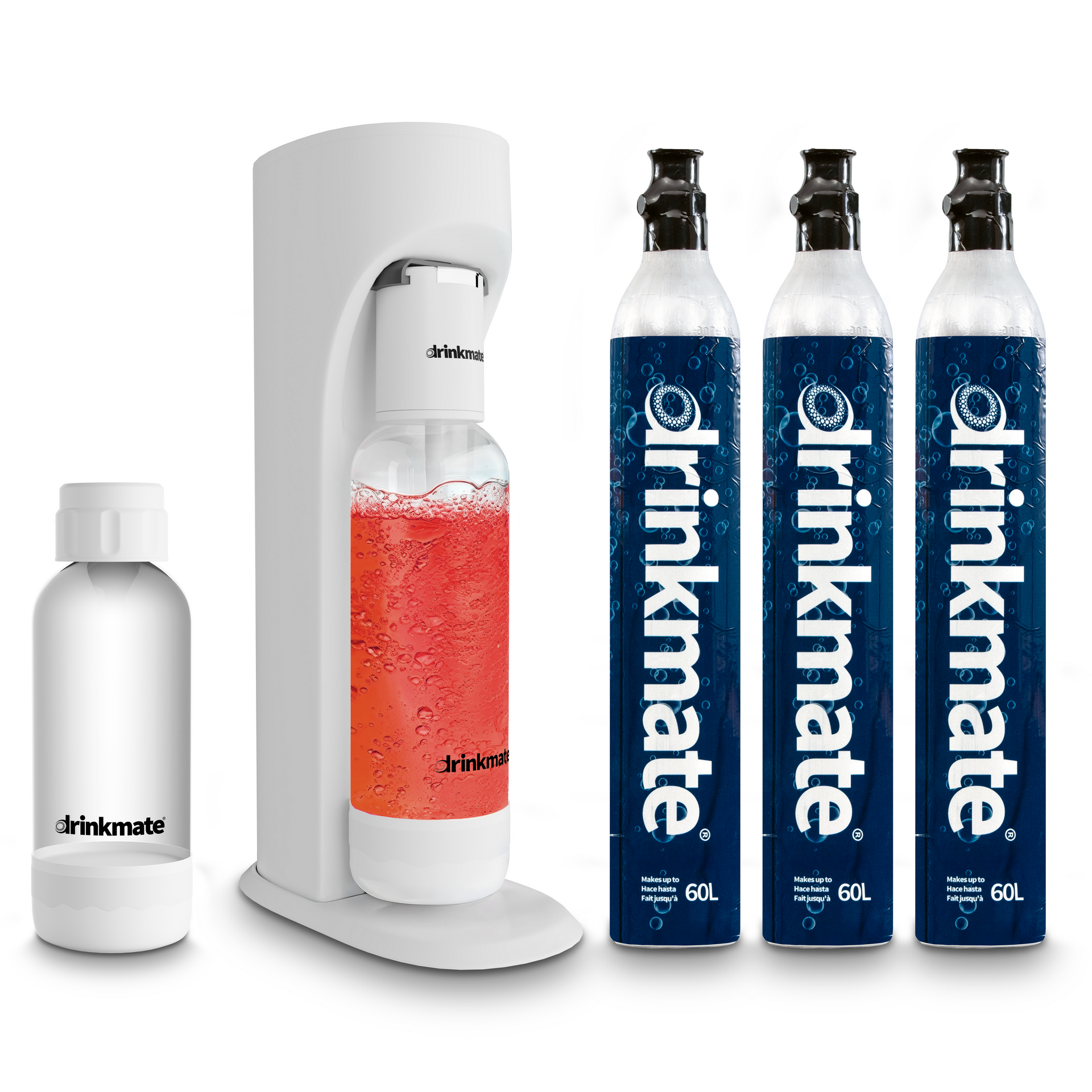 drinkmate 炭酸水メーカー レッド CO2カートリッジ 3本付き Amazon.com: Drinkmate Threaded 60L CO2 Exchange Carbonation