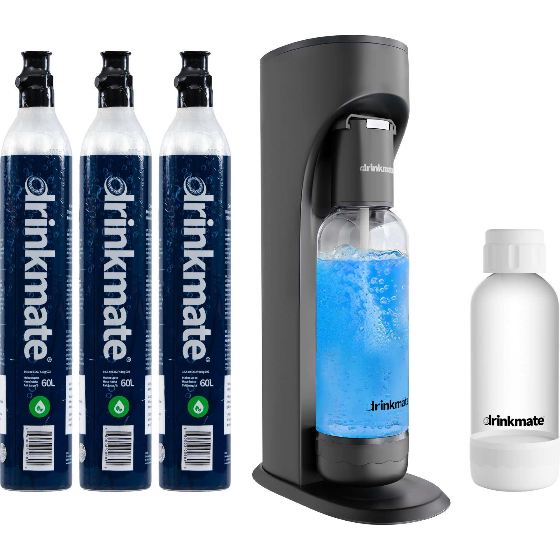OmniFizz ULTIMATE BUNDLE, Sparkling Water and Soda Maker, Carbonates ANY Drink - Matte Black OmniFizz ULTIMATE BUNDLE, Sparkling Water and Soda Maker, Carbonates ANY Drink - Matte Black