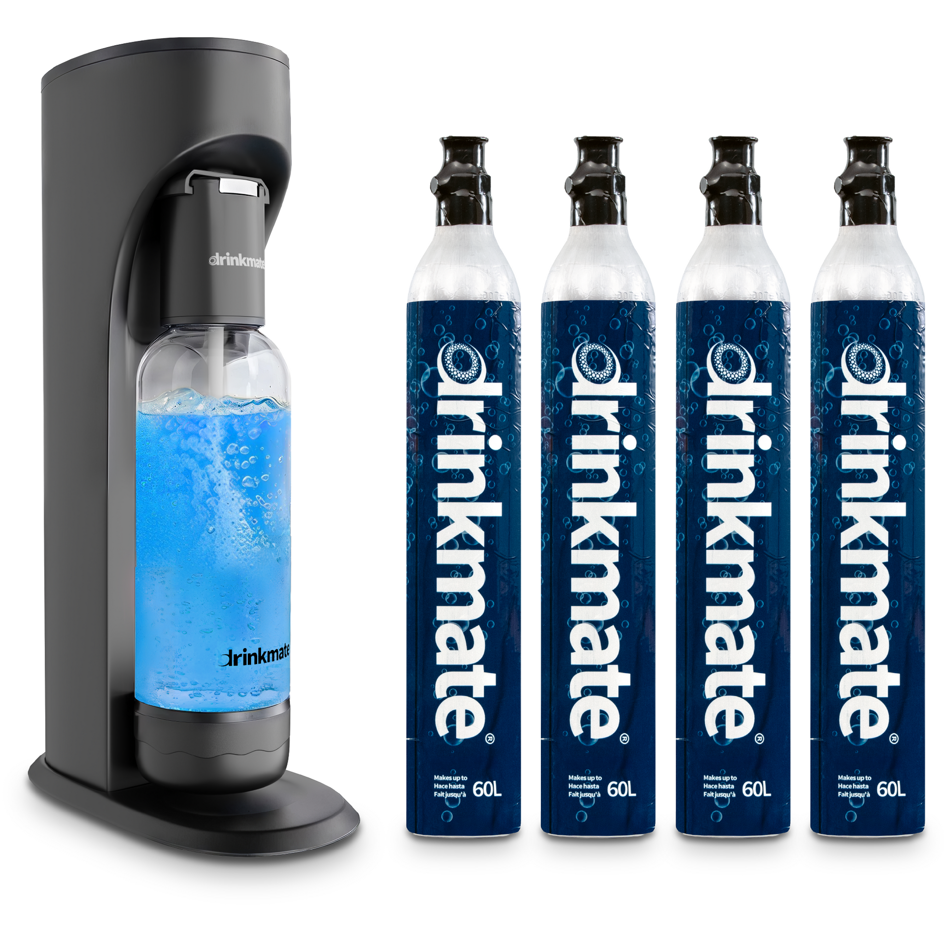 Drinkmate OmniFizz Premium Kit - Includes Four 60L CO2 Cylinders