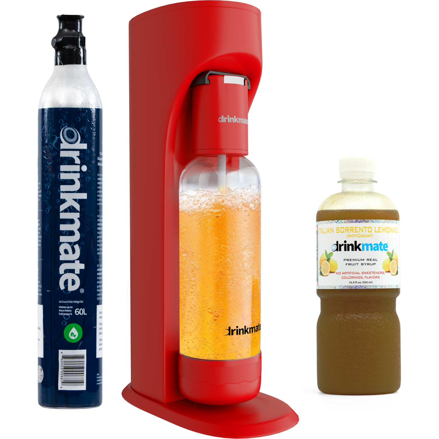 OmniFizz SPARKLE UP BUNDLE, Sparkling Water and Soda Maker, Carbonates ANY Drink