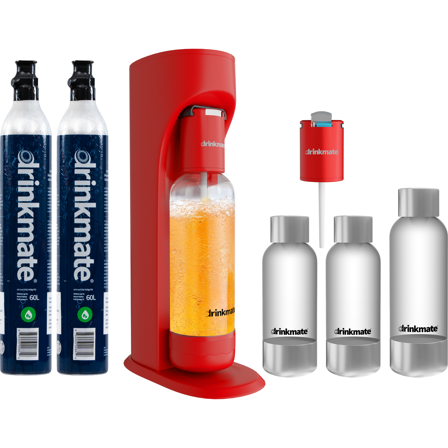 *LIMITED EDITION* OmniFizz PARTY PACK BUNDLE, Sparkling Water and Soda Maker, Carbonates ANY Drink