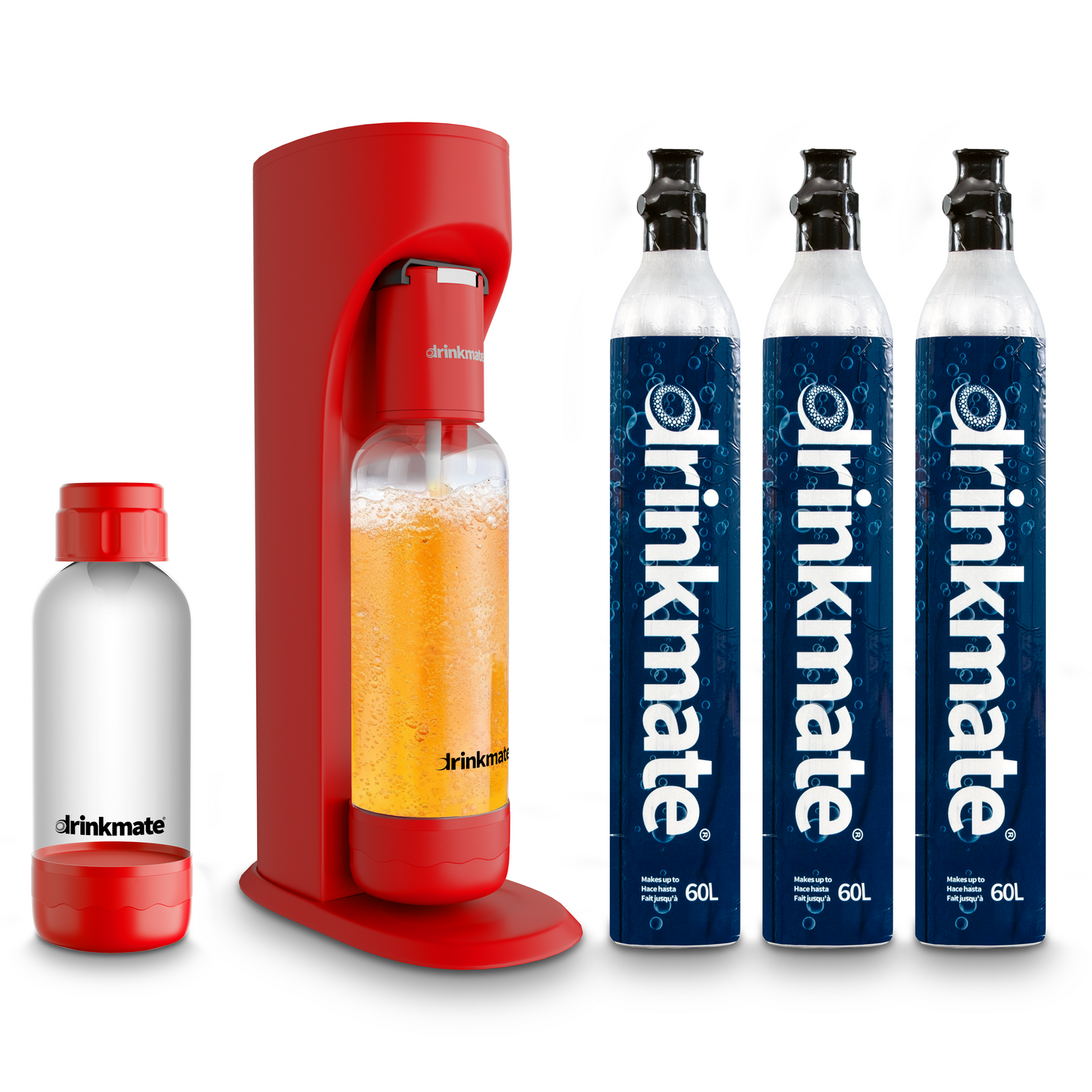 OmniFizz ULTIMATE BUNDLE, Sparkling Water and Soda Maker, Carbonates ANY Drink