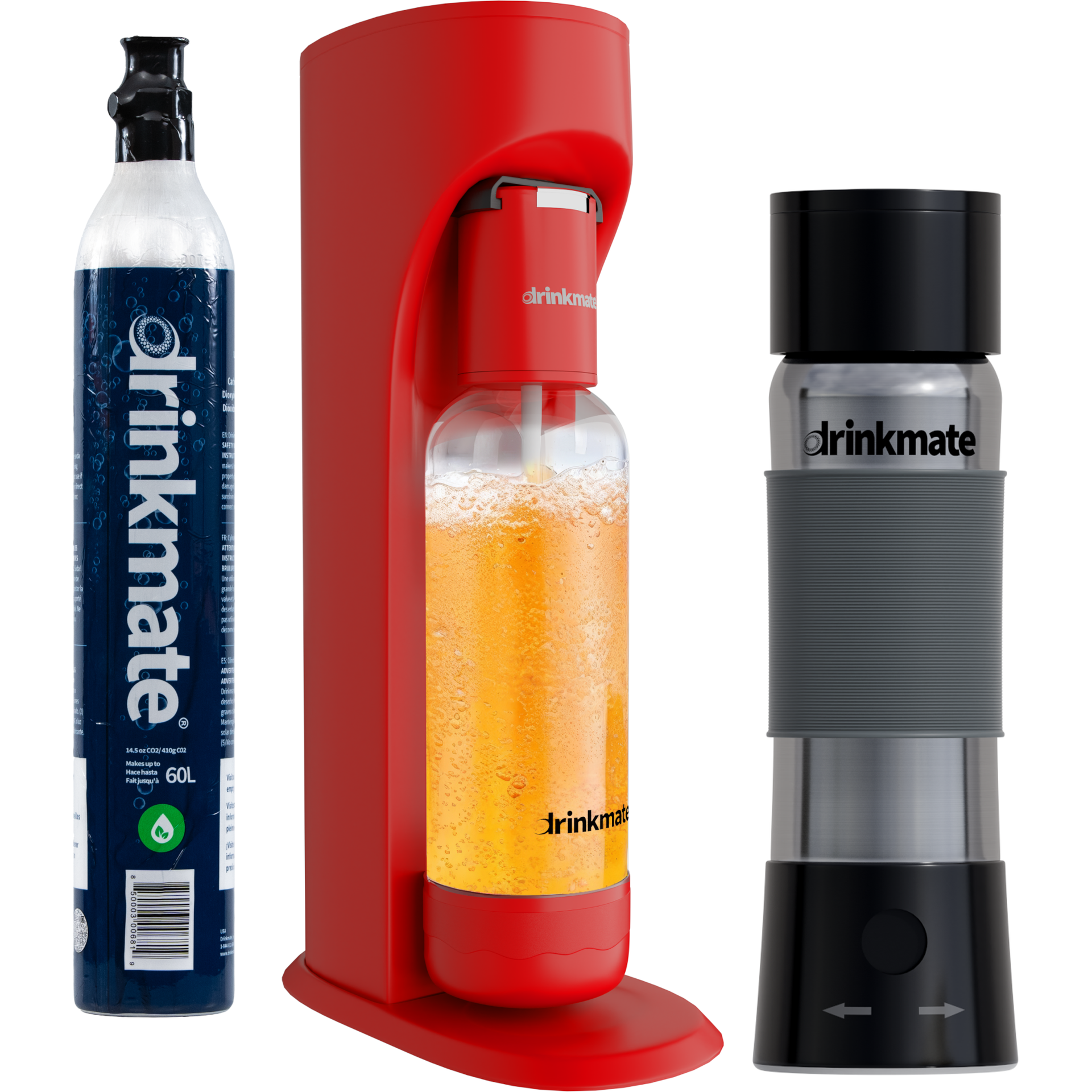 Drinkmate OmniFizz and InstaFizz Combo Pack - Includes 60L CO2