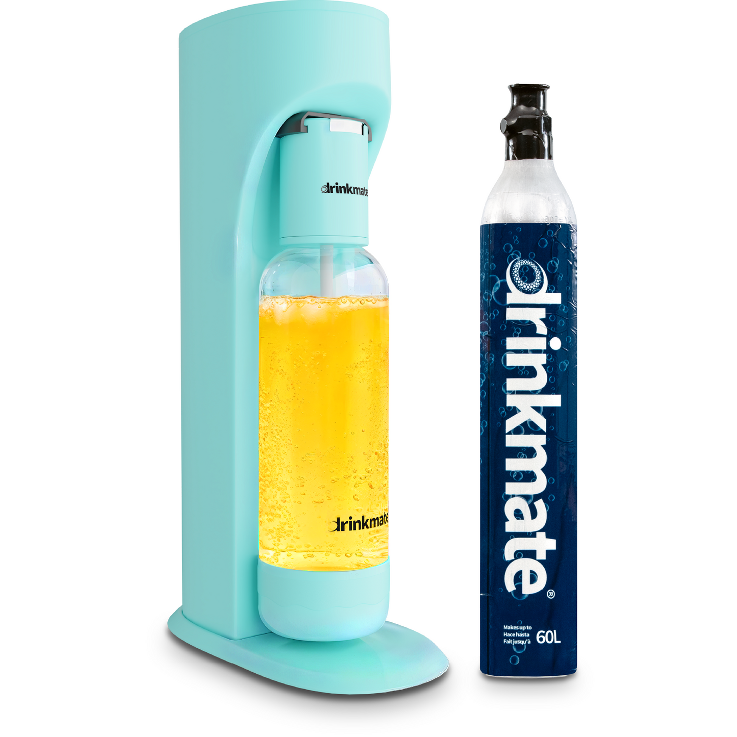 OmniFizz Starter Kit - Sparkling Water and Soda Maker with 60L CO2 Cylinder