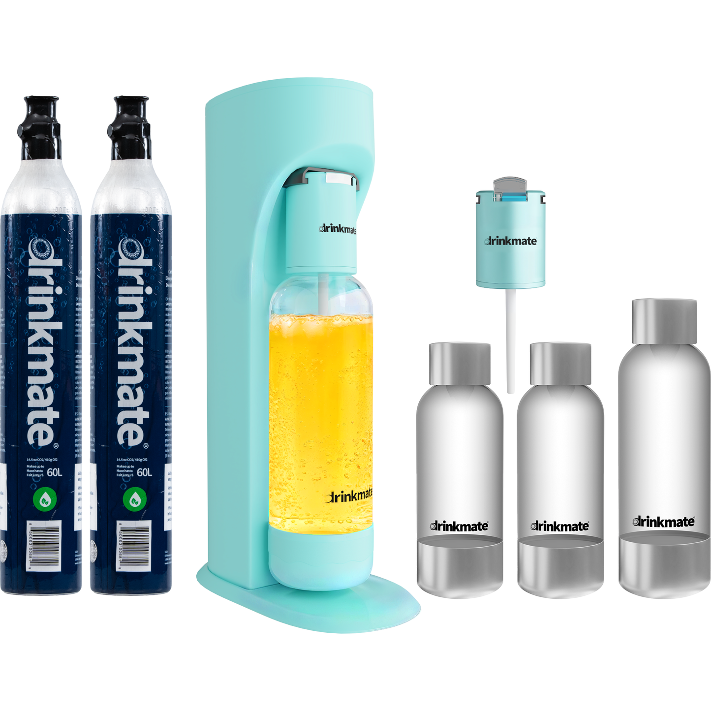 *LIMITED EDITION* OmniFizz PARTY PACK BUNDLE, Sparkling Water and Soda Maker, Carbonates ANY Drink