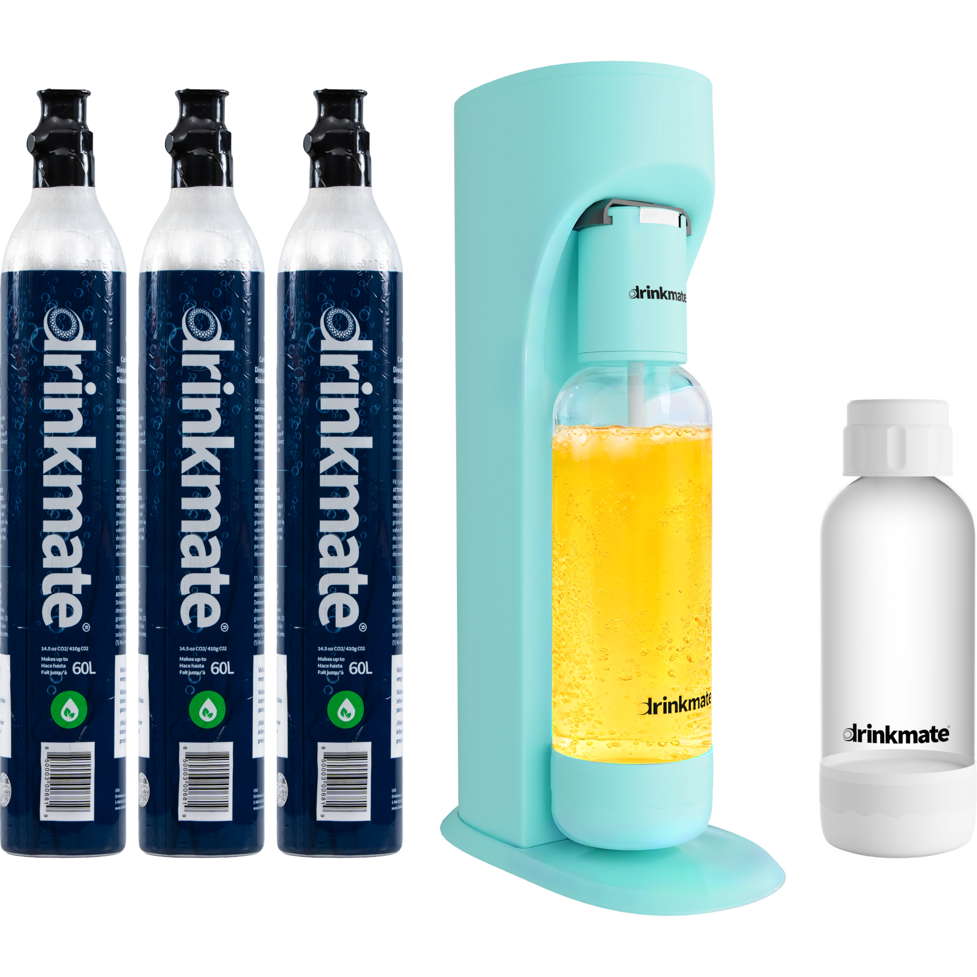 Drinkmate Sparkling Water and Soda Maker, Carbonates Any Drink, Ultimate Bundle - Blue Drinkmate Sparkling Water and Soda Maker, Carbonates Any Drink, Ultimate Bundle - Blue