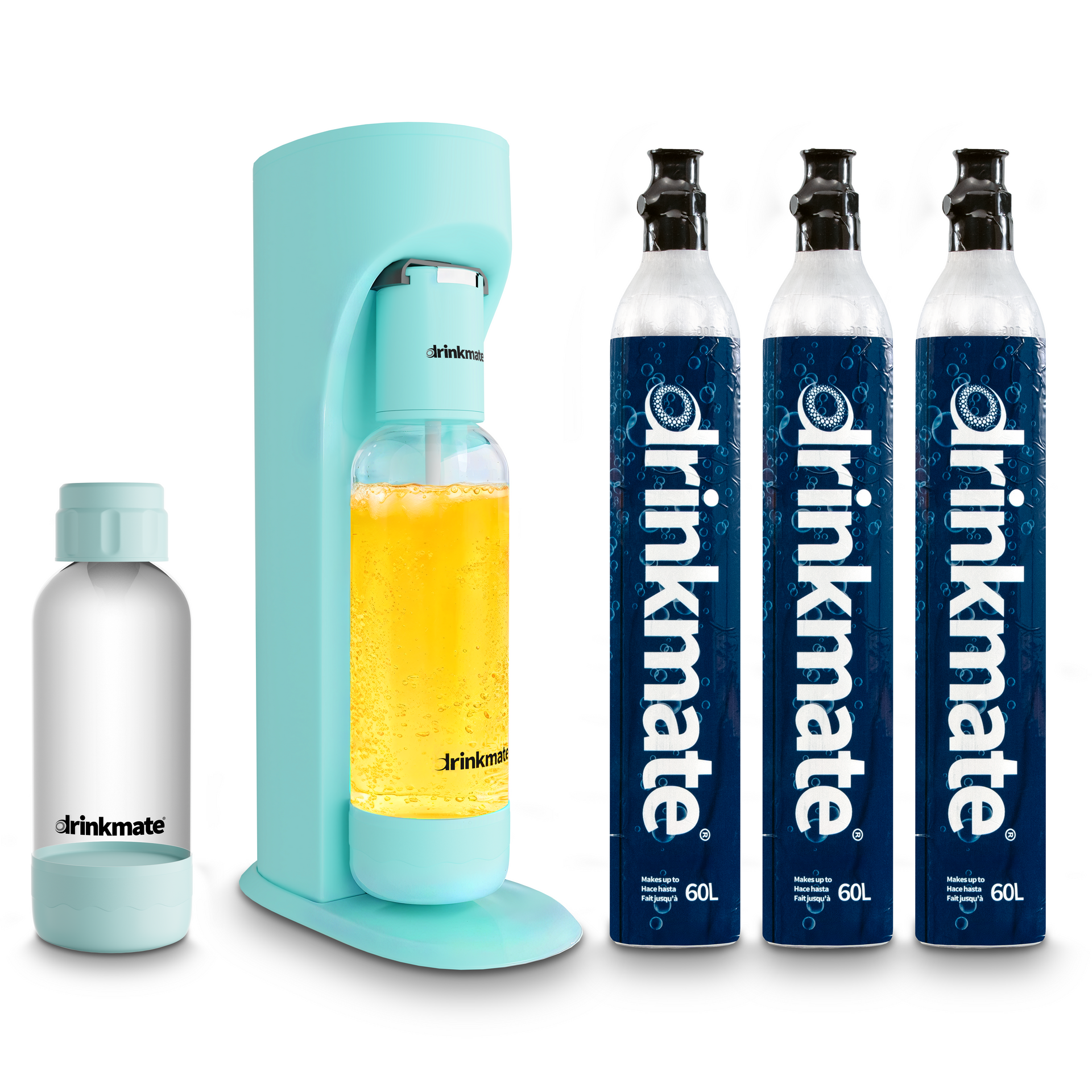 Drinkmate OmniFizz Ultimate Bundle - Includes Three 60L CO2