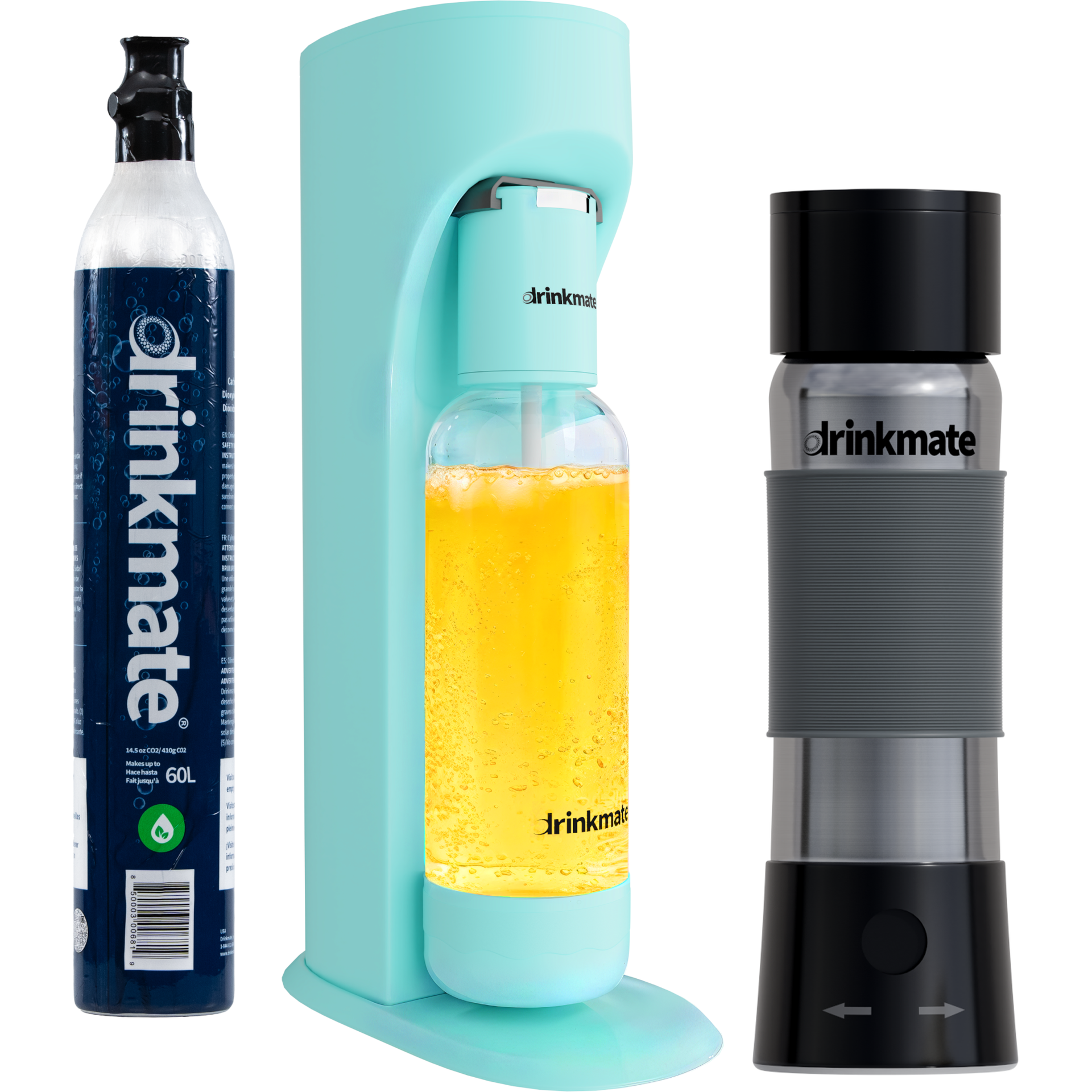 Drinkmate OmniFizz and InstaFizz Combo Pack - Includes 60L CO2