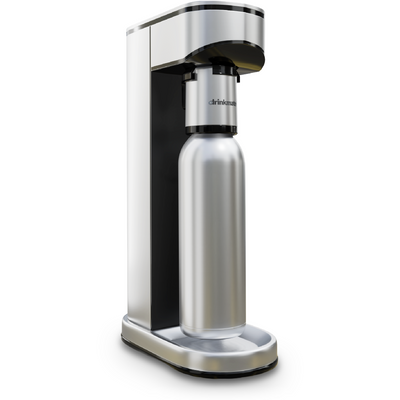 Carbonatador de Acero Inoxidable LUX, con Botella de Acero Inoxidable de 0,7 L, CO2 No Incluido