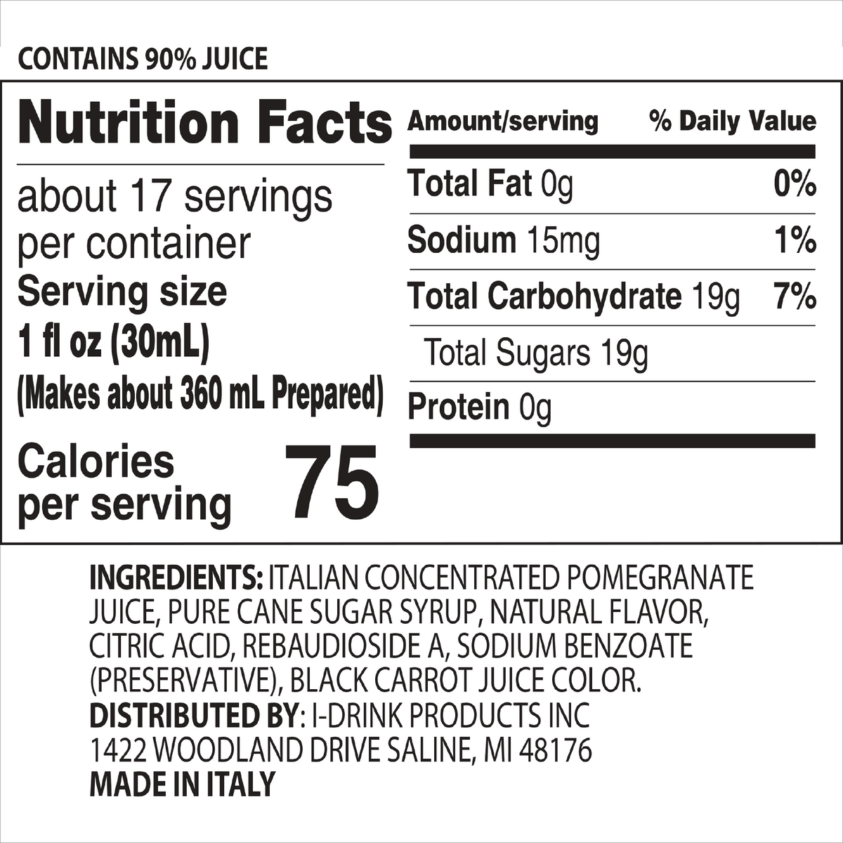 Pomegranate Premium Italian Syrup – Drinkmate USA