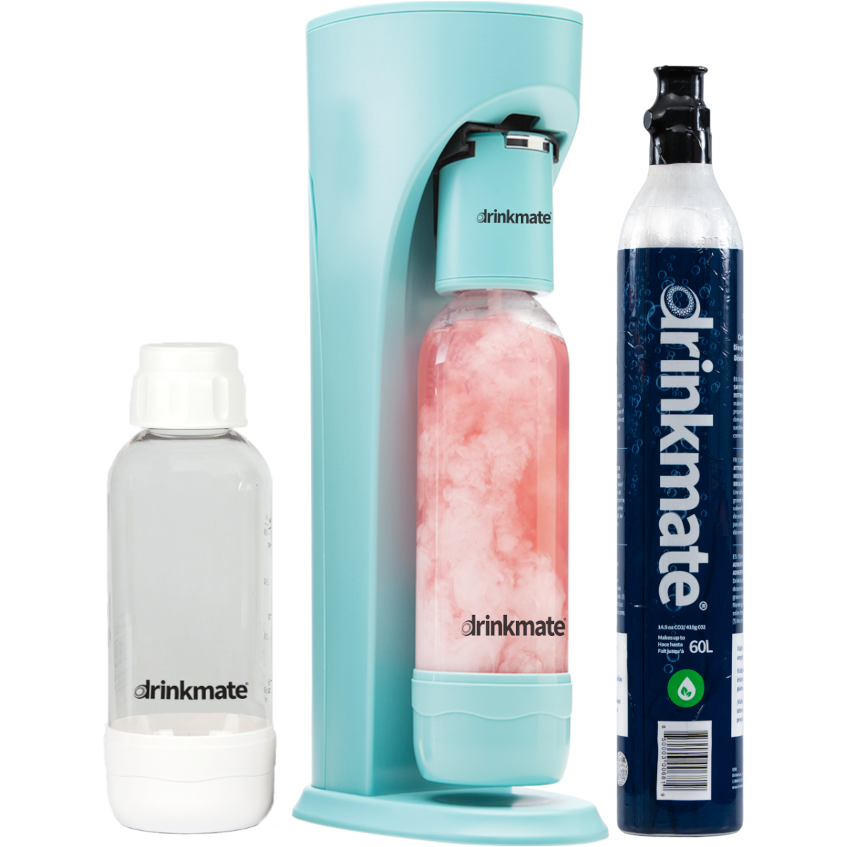 OmniFizz Special Bundle - Sparkling Water and Soda Maker with 60L CO2 Cylinder and 0.5L Bottle