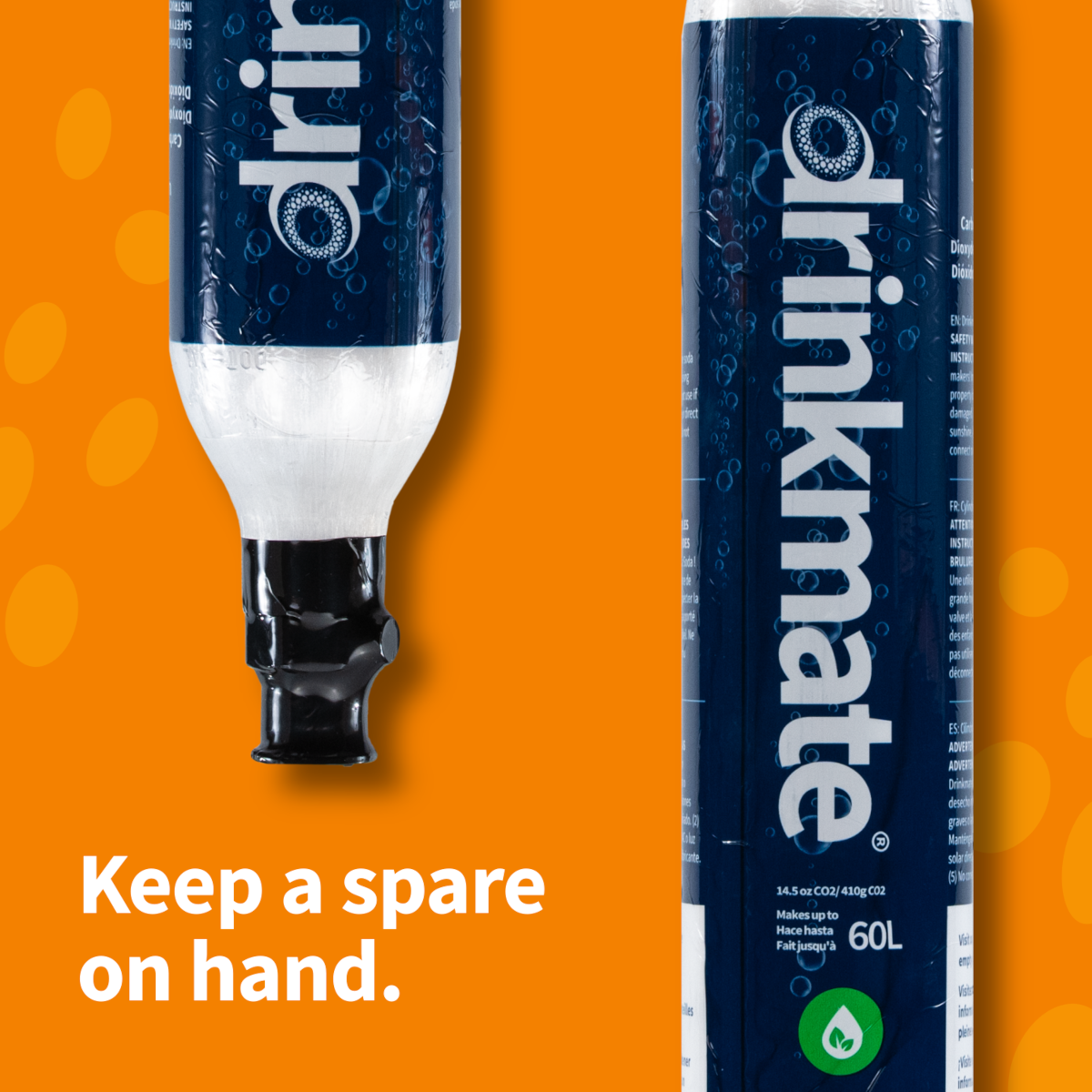 Drinkmate CO2 Refill Cylinders - Thumbnail 3