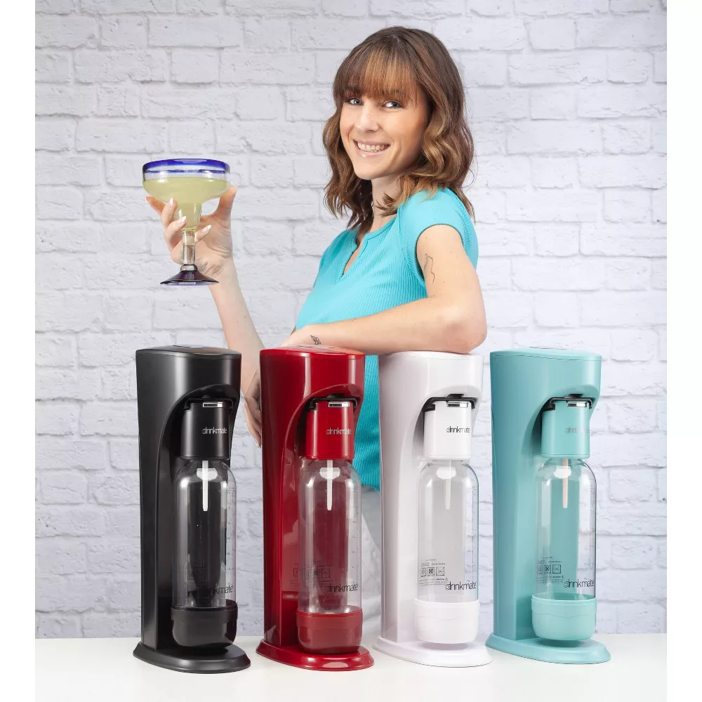 OmniFizz PARTY PACK BUNDLE, Sparkling Water and Soda Maker, Carbonates ANY Drink