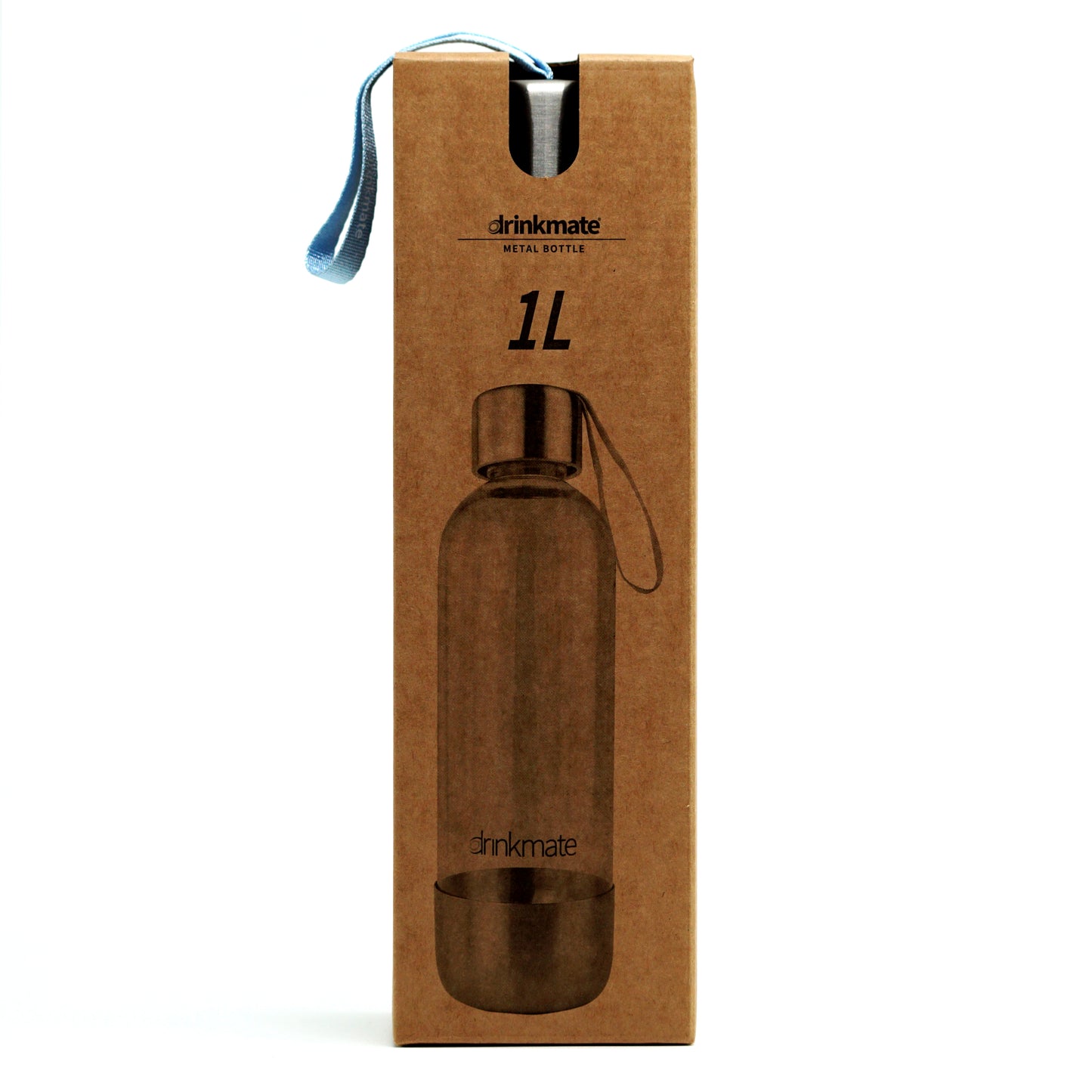 1L PET Bottle - Stainless Steel Base & Cap