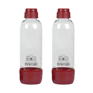 2 pack of red 1 liter bottles