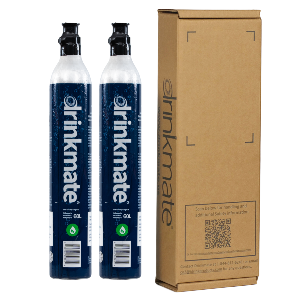 CO2 Refill Cylinder Exchange 60L - 2 pack - Drinkmate