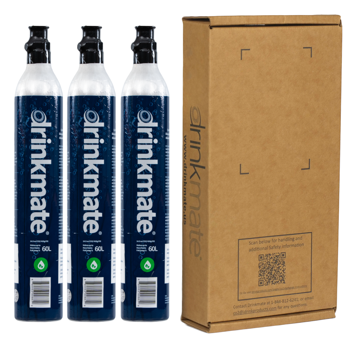 CO2RefillCarbonatorCylinders60L(14.5oz)-3Pack