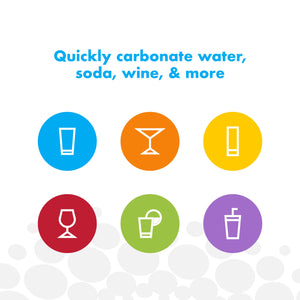 quickly carbonate water, soda, wine and more