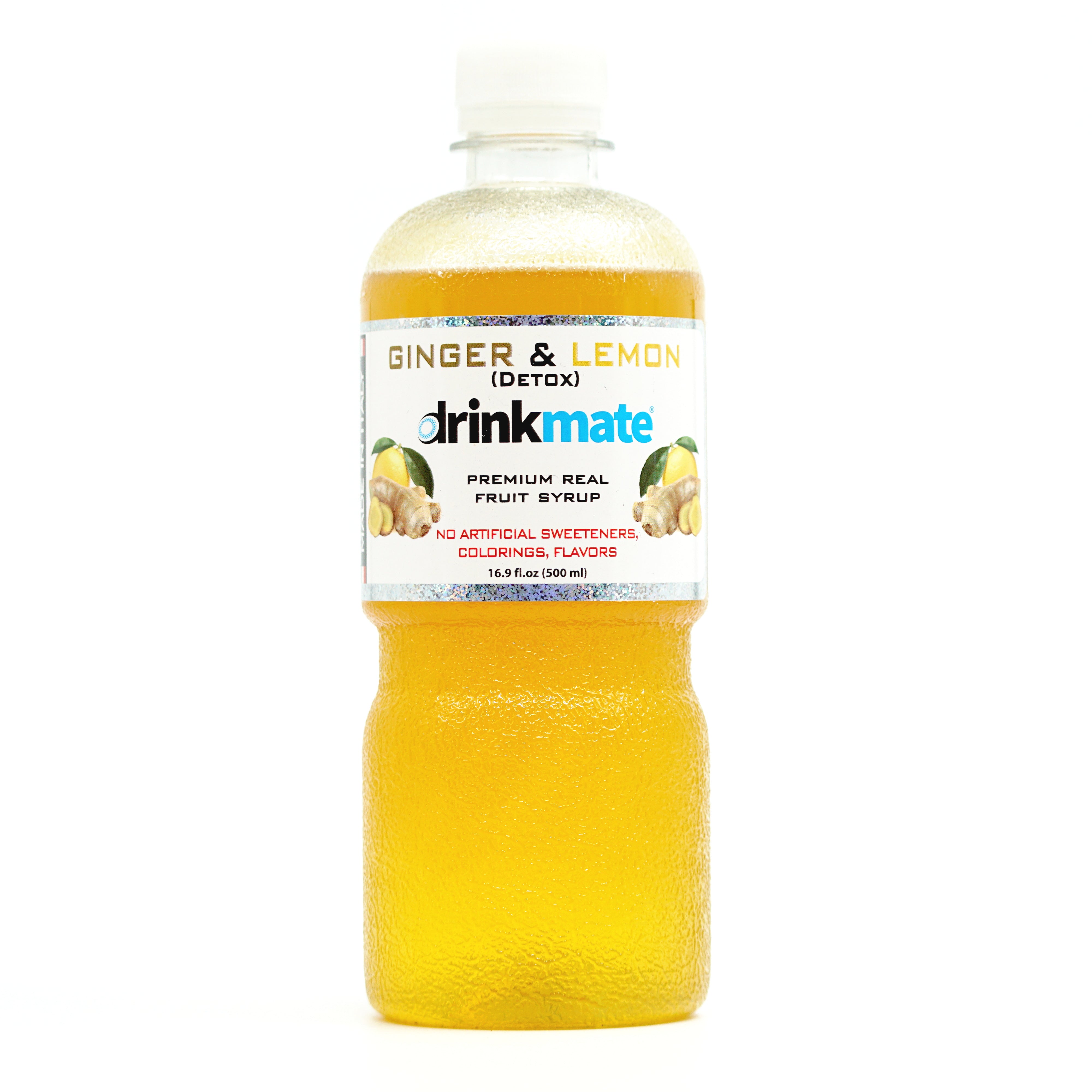 Ginger & Lemon Premium Italian Syrup Drinkmate USA