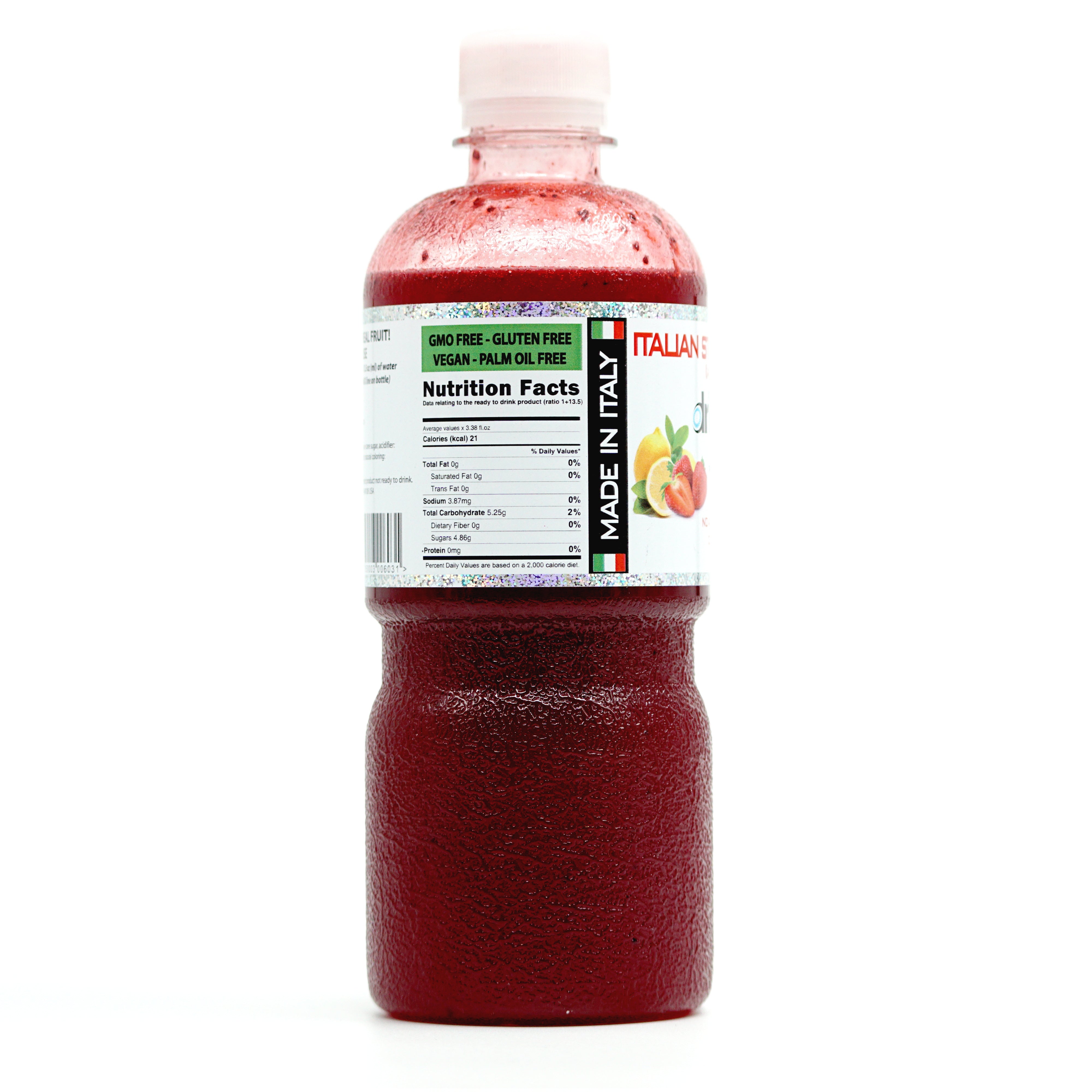 Strawberry Lemon Premium Italian Syrup Drinkmate USA