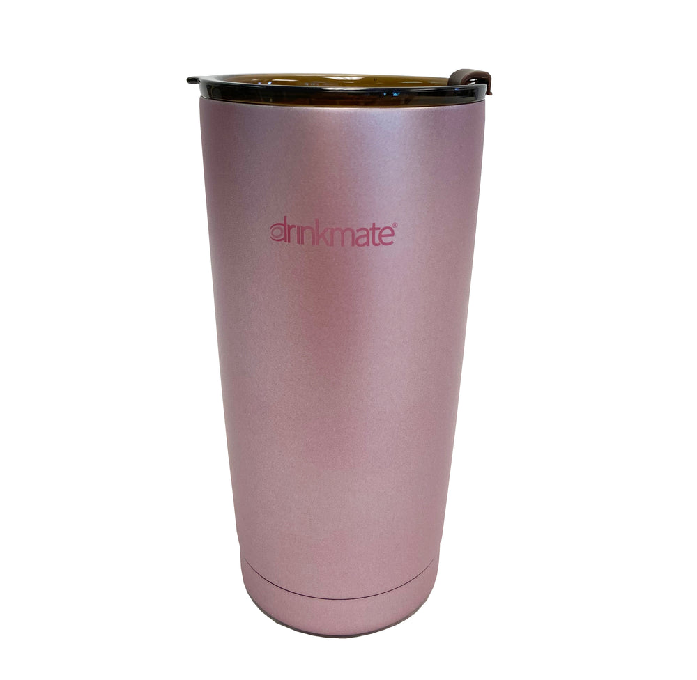 Pink Tumbler with Handle and Straw–Stainless Steel Vacuum Tumbler with Lid  and Straw for Coffee, Travel Tumblers 1L